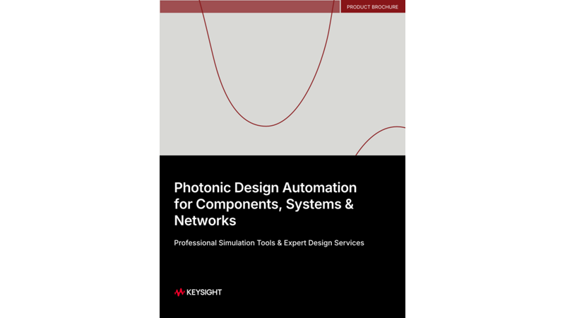 Photonic Design Automation for Components, Systems & Networks
